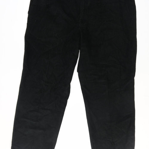 Marks and Spencer Women's Black Corduroy Chino