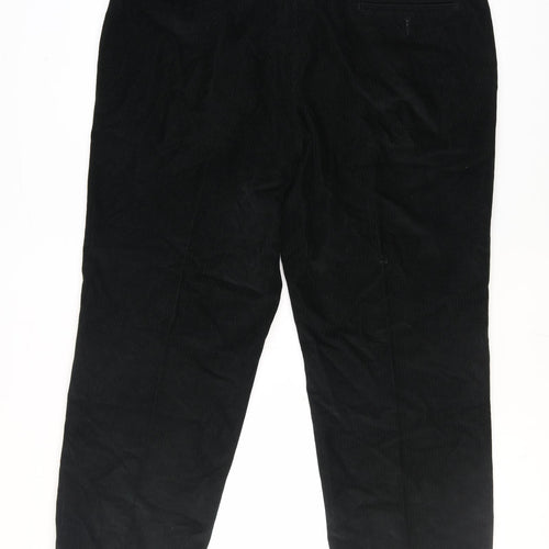 Marks and Spencer Women's Black Corduroy Chino