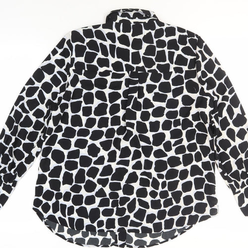 Marks and Spencer Women's Black Animal Print Shirt