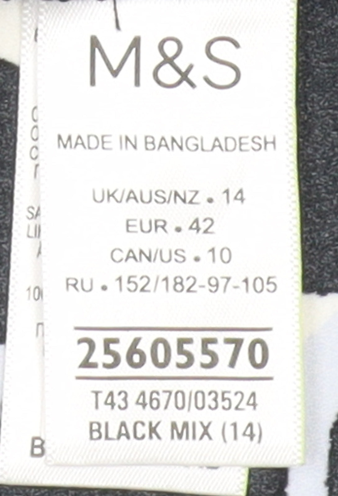 Marks and Spencer Women's Black Animal Print Shirt