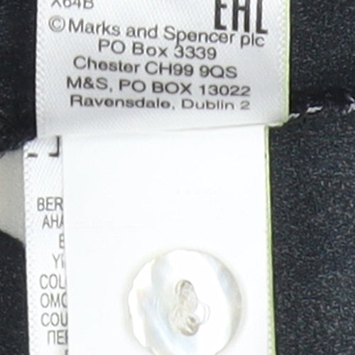 Marks and Spencer Women's Black Animal Print Shirt