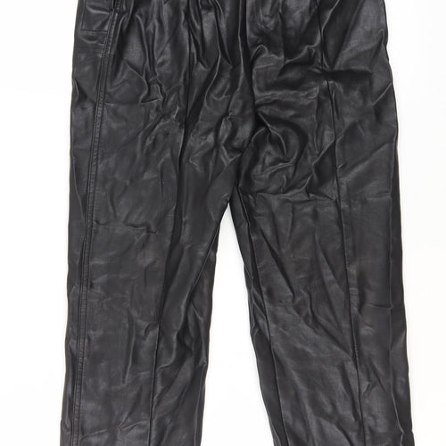 Marks and Spencer Women's Black Straight Trousers
