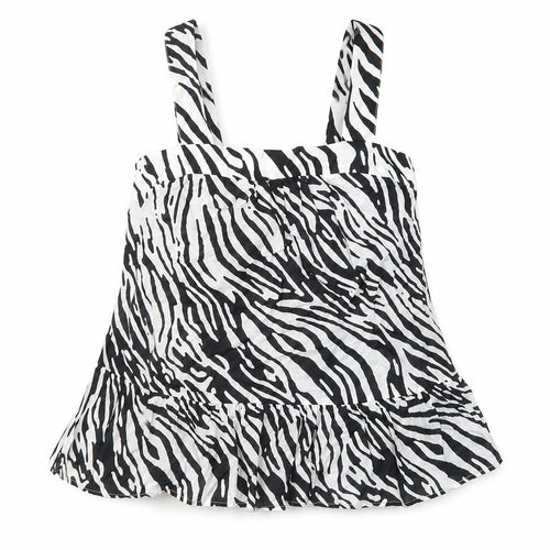 Marks and Spencer Women’s Black Zebra Camisole Top Size 8