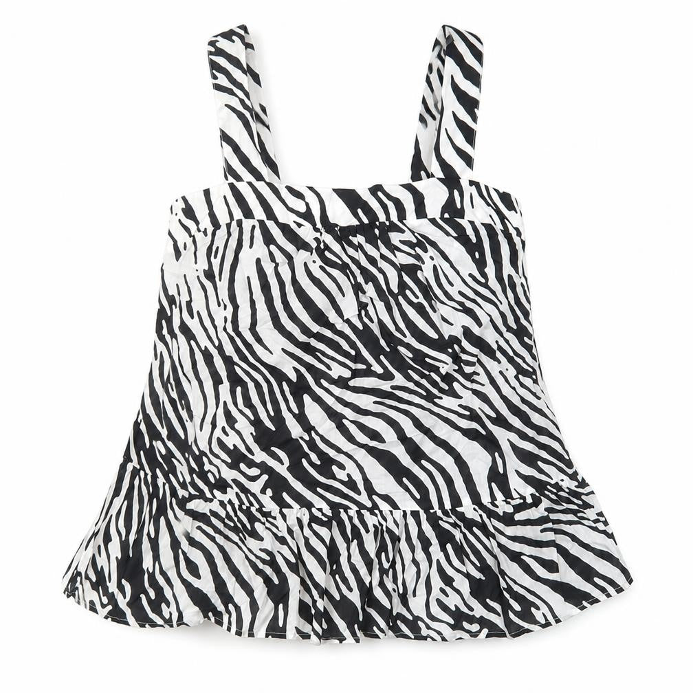 Marks and Spencer Women’s Black Zebra Camisole Top Size 8