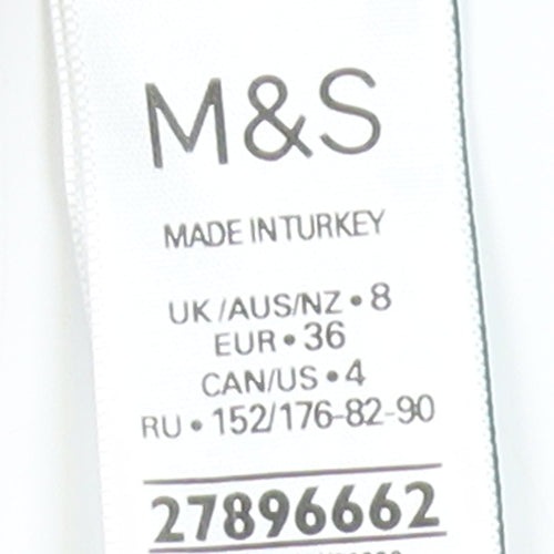 Marks and Spencer Women’s Black Zebra Camisole Top Size 8