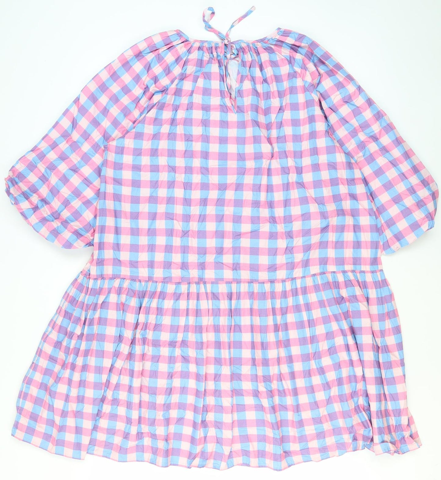 Selected Femme Women's Pink Check Shift Dress