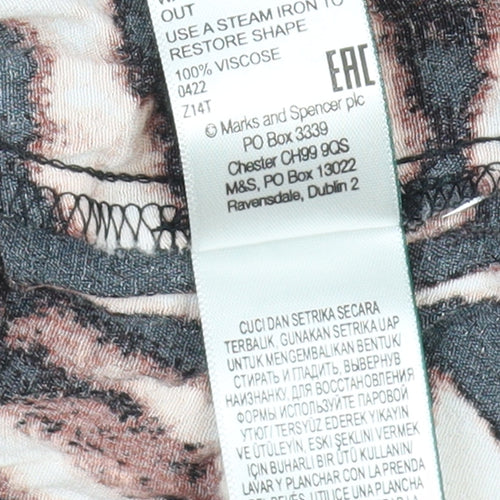 Marks and Spencer Women's Brown Animal Print Dress