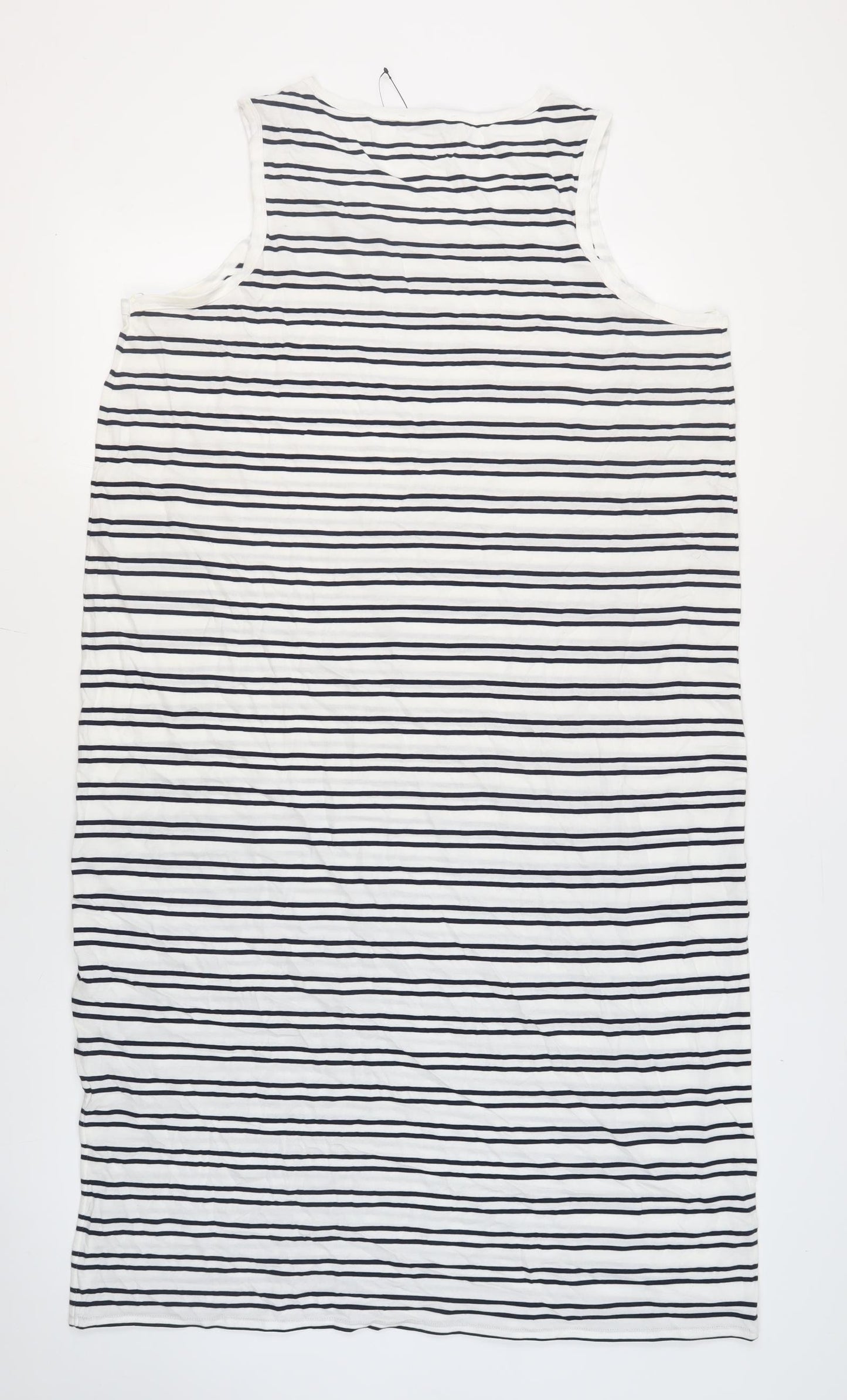 Marks and Spencer Women's Long White Striped Tank Dress