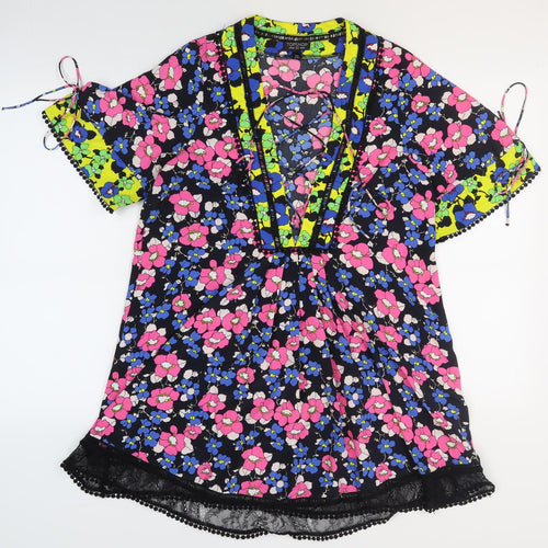 Topshop Women's Multicoloured Tunic Blouse Size 10