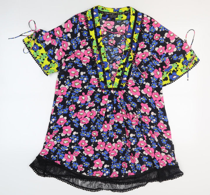 Topshop Women's Multicoloured Tunic Blouse Size 10