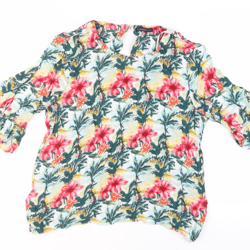 Marks & Spencer Women's Floral Cropped Blouse Size 14