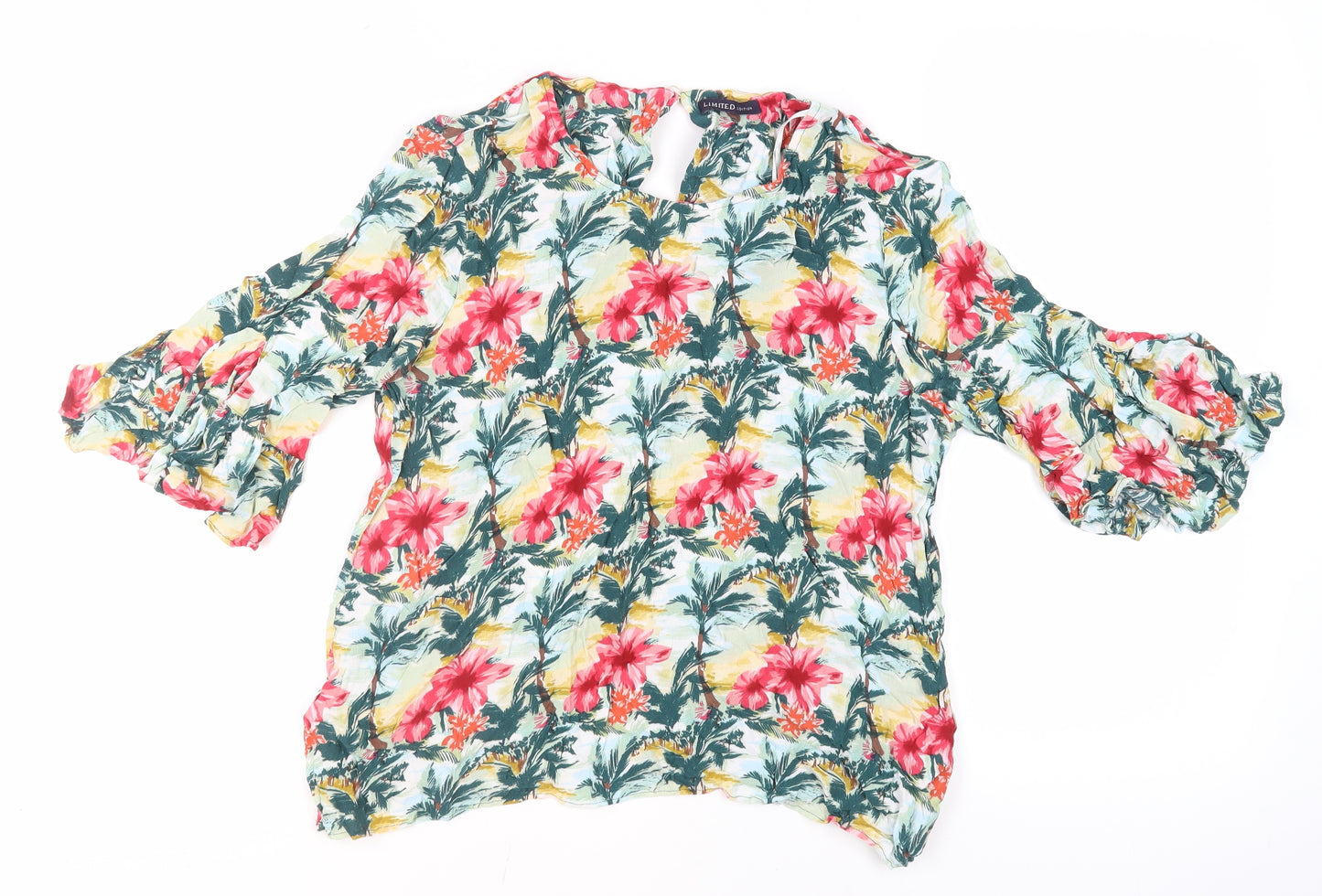 Marks & Spencer Women's Floral Cropped Blouse Size 14