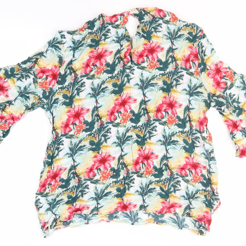 Marks & Spencer Women's Floral Cropped Blouse Size 14