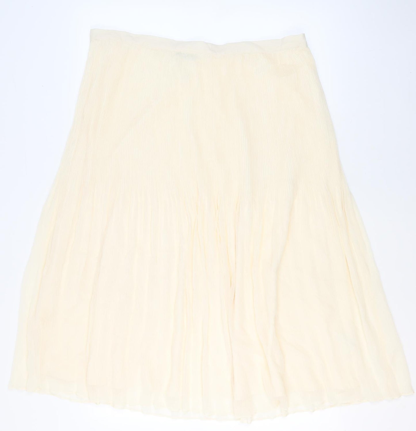 Marks and Spencer Women's Ivory Pleated Midi Skirt