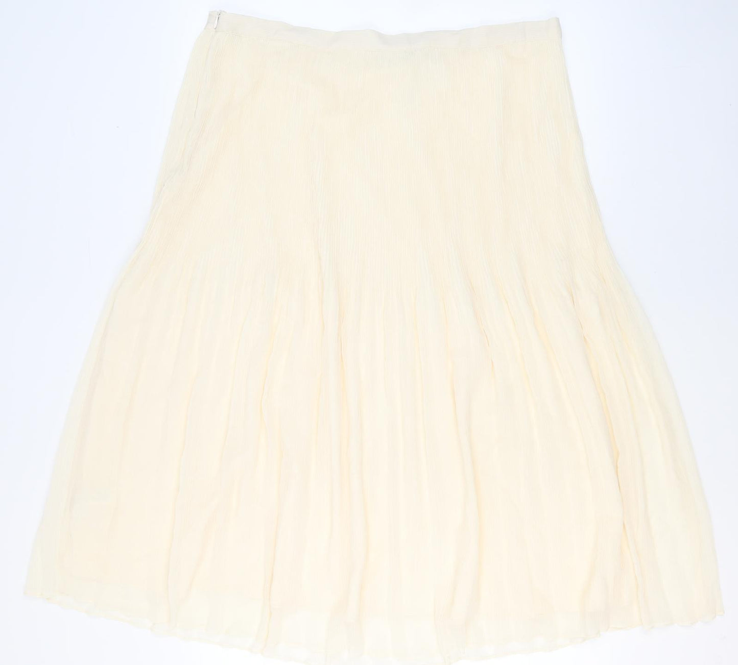 Marks and Spencer Women's Ivory Pleated Midi Skirt