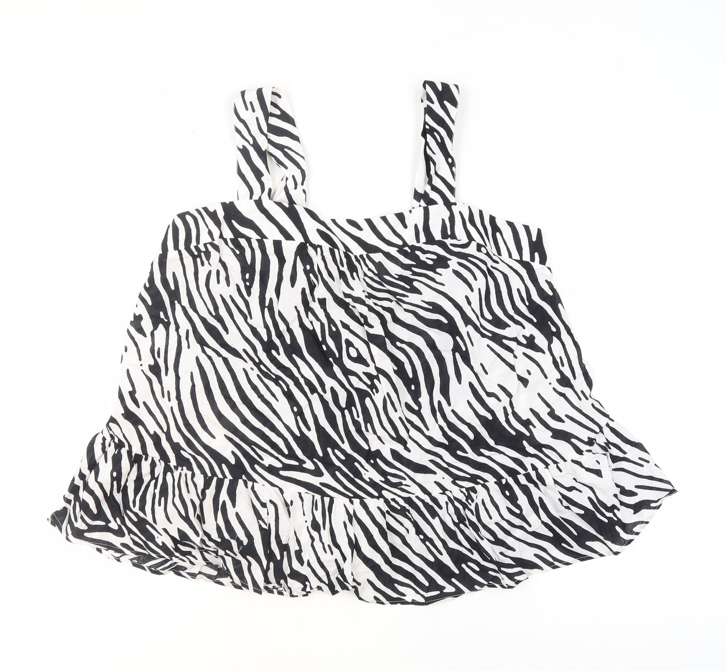 Marks and Spencer Women's Black Animal Print Tank Top