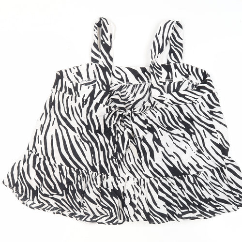 Marks and Spencer Women's Black Animal Print Tank Top