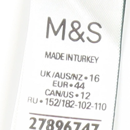 Marks and Spencer Women's Black Animal Print Tank Top