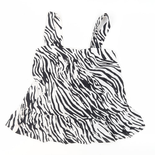 Marks and Spencer Women's Zebra Blouse, Size 6, Cotton