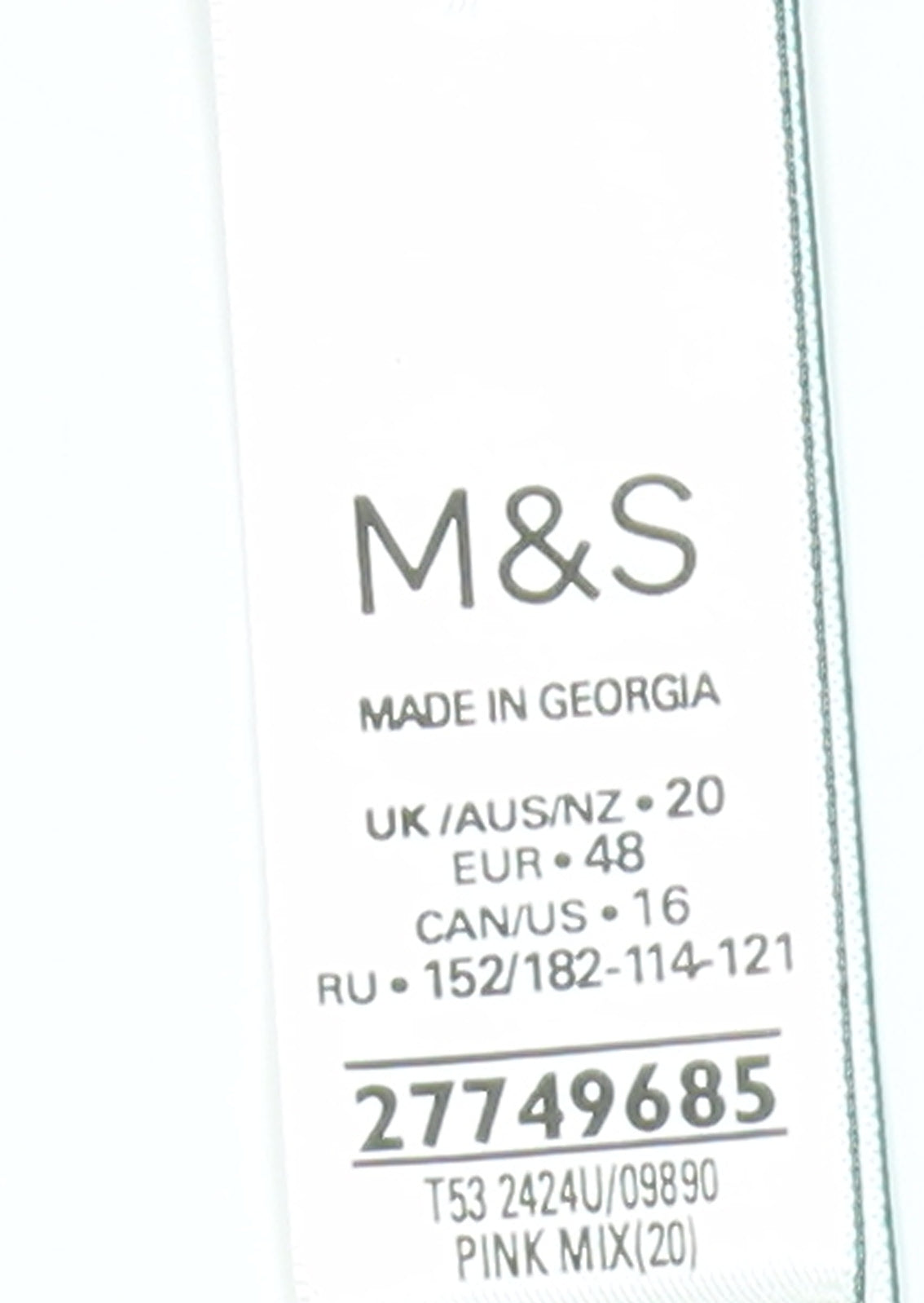 Marks and Spencer Women's Pink Floral Blouse Size 20