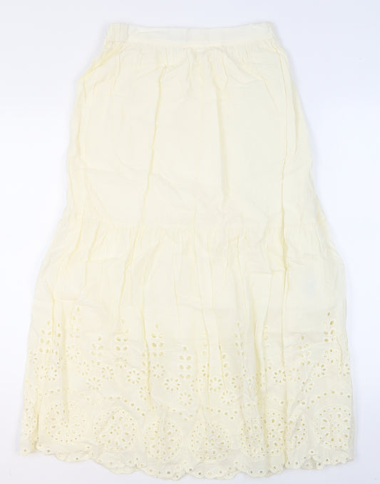 Marks and Spencer Women's Ivory Peasant Skirt Size 10