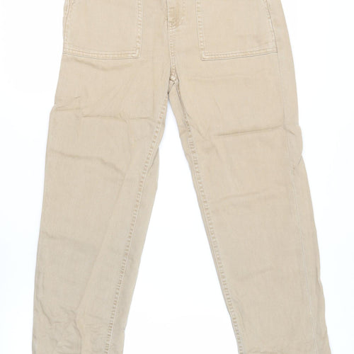 Marks and Spencer Beige Straight Jeans, Size 8