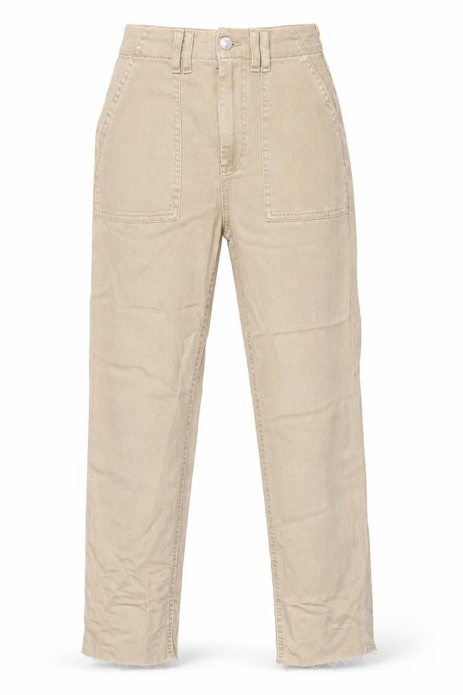 Front view of Marks & Spencer Beige Straight Jeans, size 8