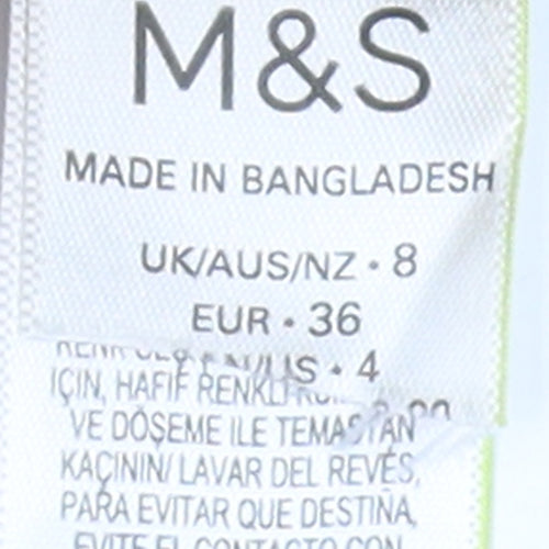 Marks and Spencer Beige Straight Jeans, Size 8