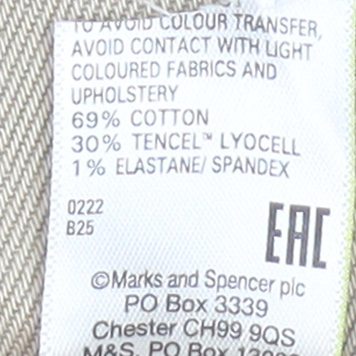 Marks and Spencer Beige Straight Jeans, Size 8