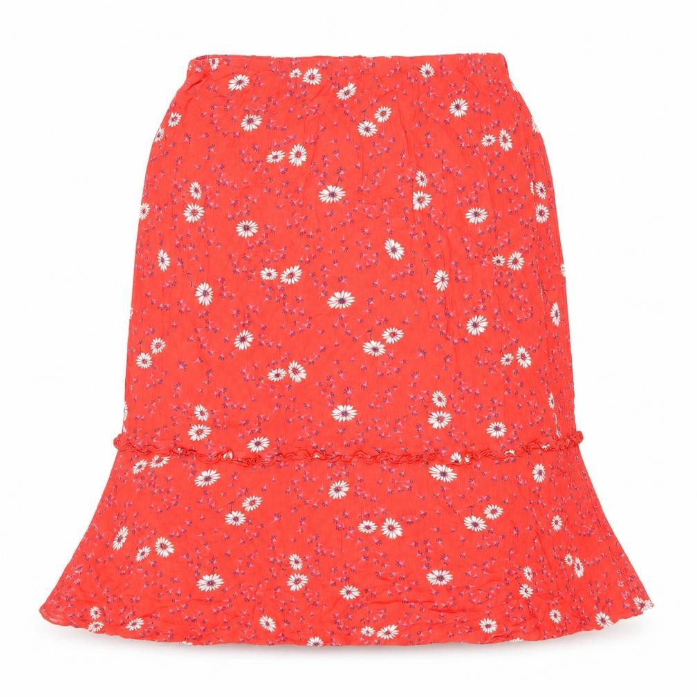 Principles Womens Red Floral Viscose Flare Skirt Size 18