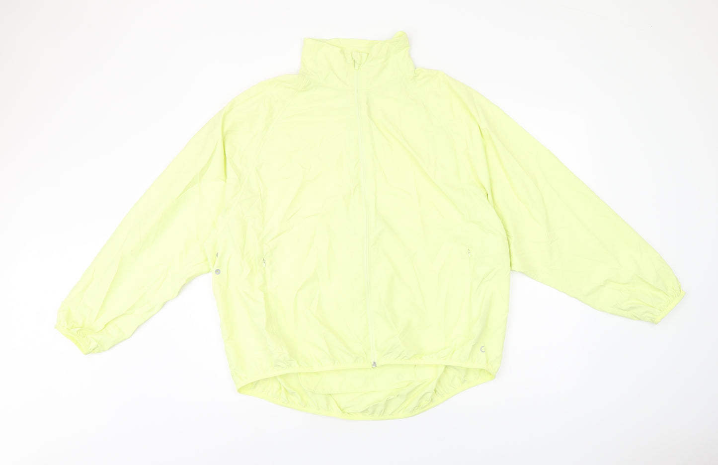 Marks and Spencer Womens Yellow Jacket Size 18 Zip