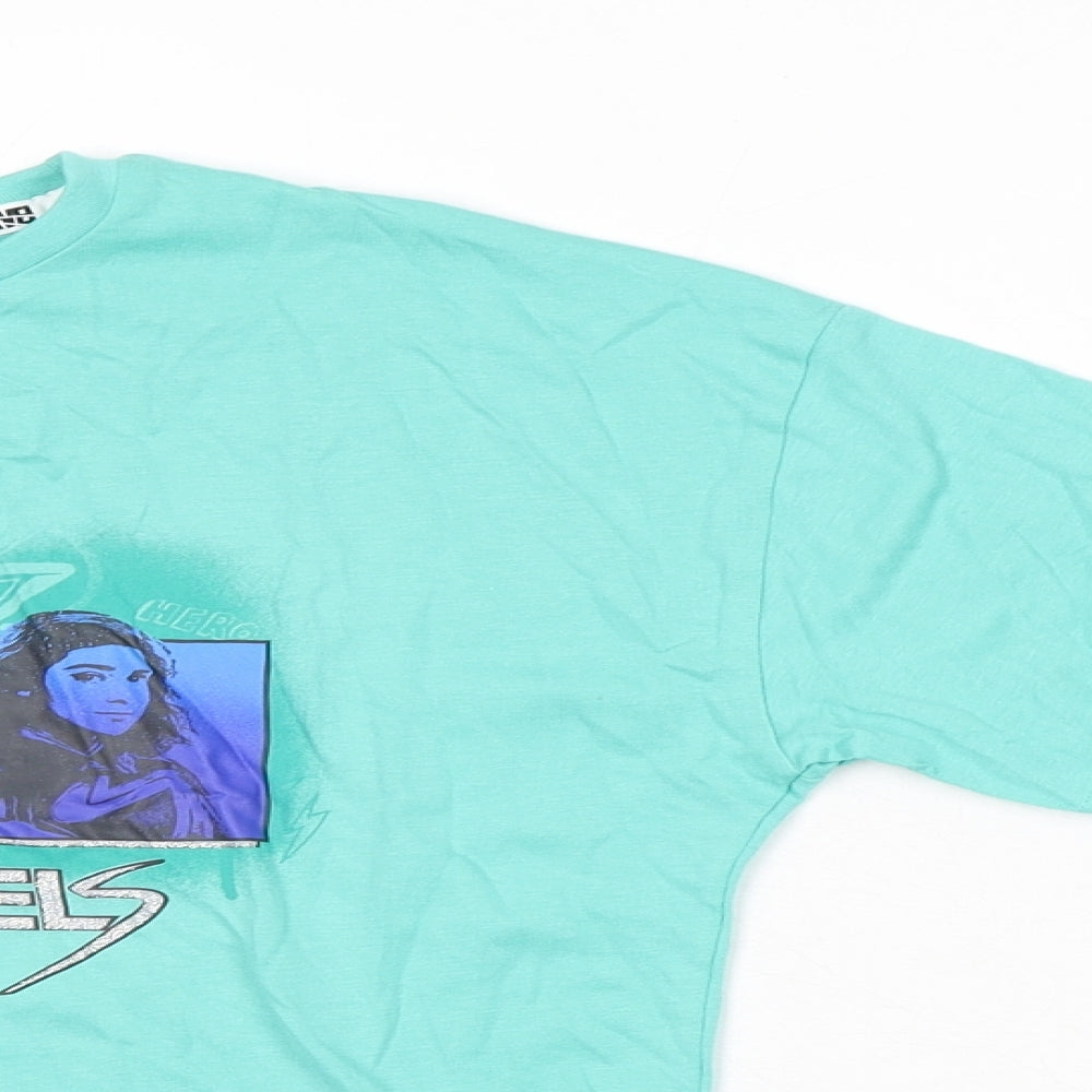 Marvel Girls Green Solid 100% Cotton Cami Pyjama Set Size 10-11 Years Pullover - The Marvels