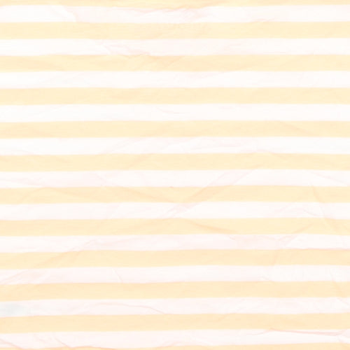 Marks and Spencer Girls Orange Striped Cotton Basic T-Shirt Size 7-8 Years Round Neck Pullover