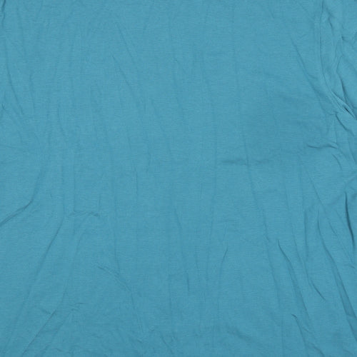 Marks and Spencer Mens Blue 100% Cotton Polo Size 4XL Collared Button