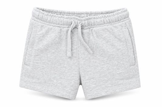 Marks and Spencer Boys Grey Cotton Sweat Shorts Size 2-3 Years Regular Drawstring - Waist 20in Inside Leg3in