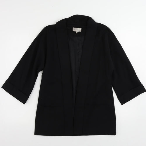 Amaryllis Womens Black Jacket Blazer Size 12 - Open