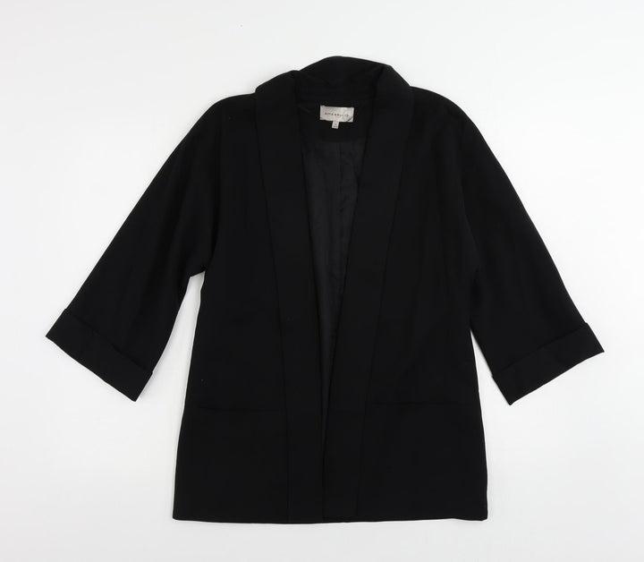Amaryllis Womens Black Jacket Blazer Size 12 - Open