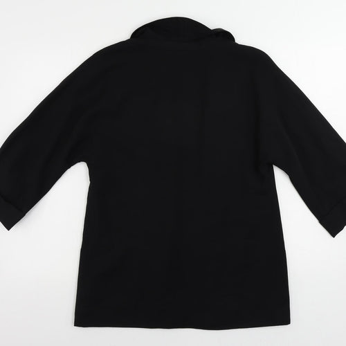 Amaryllis Womens Black Jacket Blazer Size 12 - Open