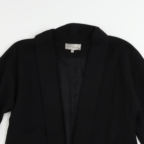 Amaryllis Womens Black Jacket Blazer Size 12 - Open