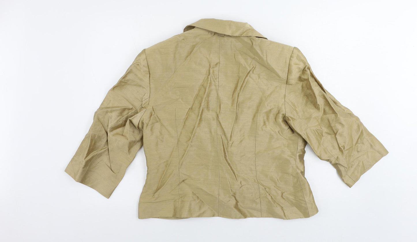 Kaliko Womens Beige Jacket Blazer Size 16 Button