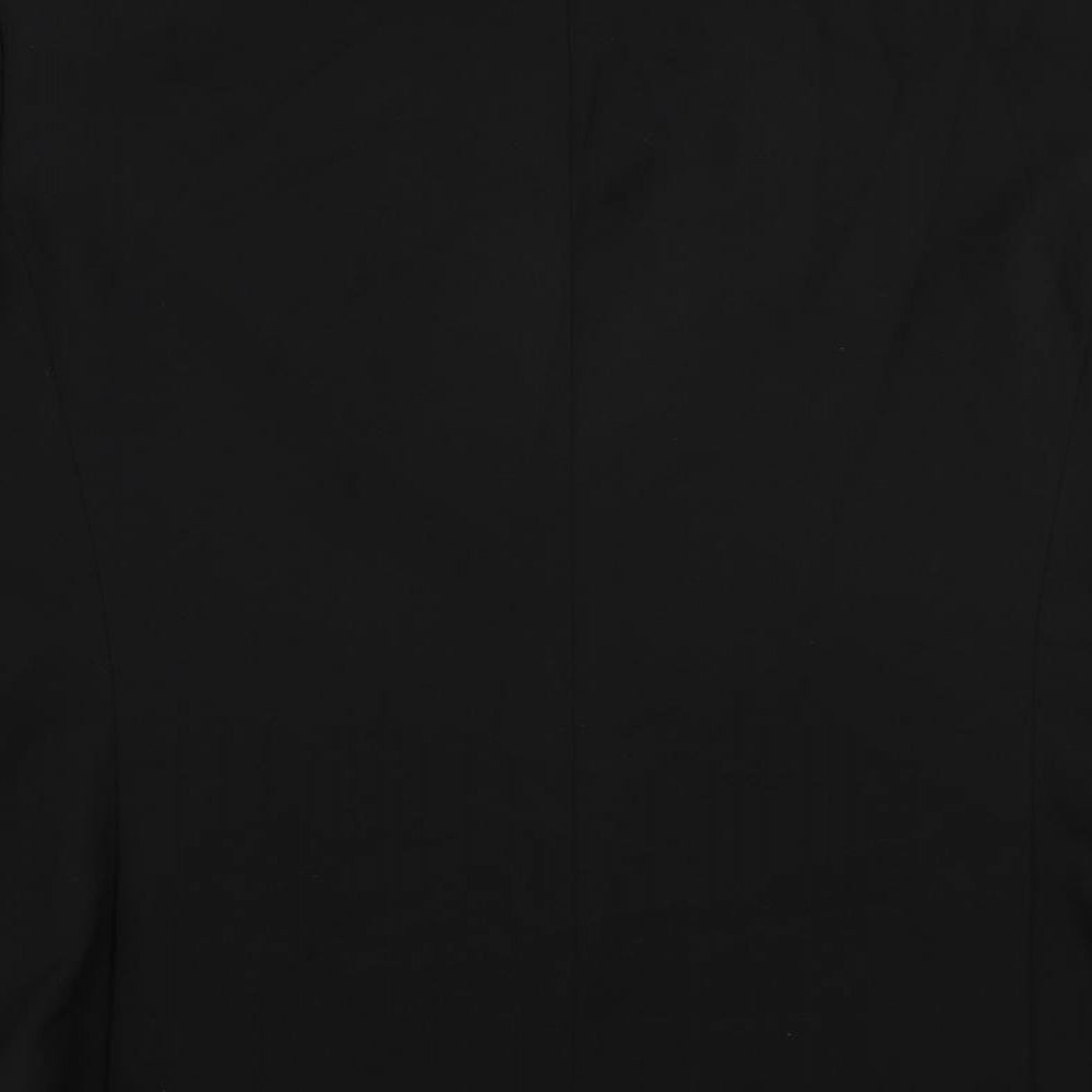 Jack Reid Mens Black Polyester Jacket Suit Jacket Size 46 Regular