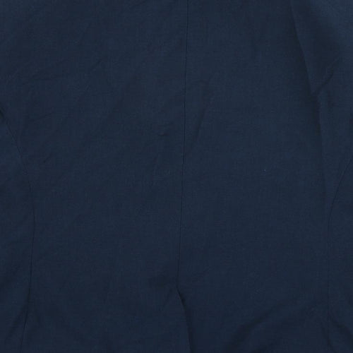 OneSix5ive Mens Blue Polyester Jacket Suit Jacket Size 40 Regular