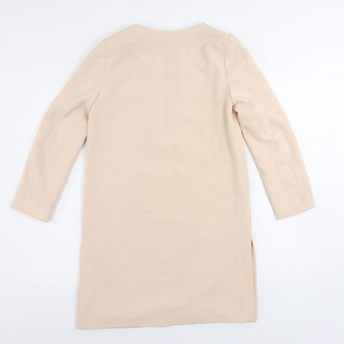 H&M Womens Pink Overcoat Coat Size 4 - Lightweight