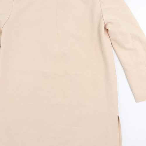 H&M Womens Pink Overcoat Coat Size 4 - Lightweight