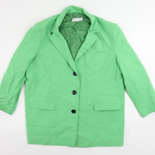 ASOS Womens Green Jacket Blazer Size 14 Button