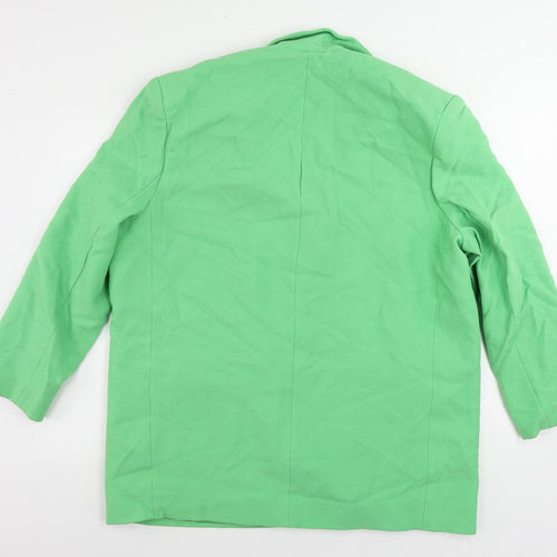 ASOS Womens Green Jacket Blazer Size 14 Button