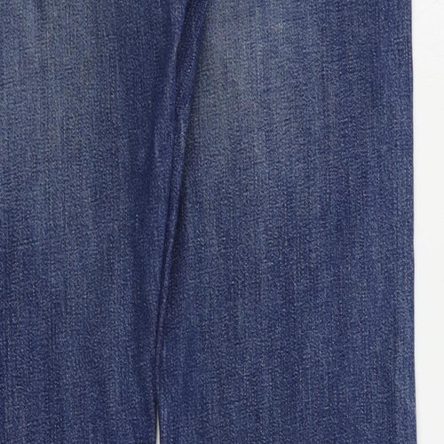 Levi's Mens Blue Cotton Straight Jeans Size 36 in L34 in Regular Zip