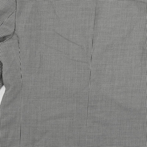 Varteks Mens Black Geometric Viscose Jacket Suit Jacket Size 42 Regular
