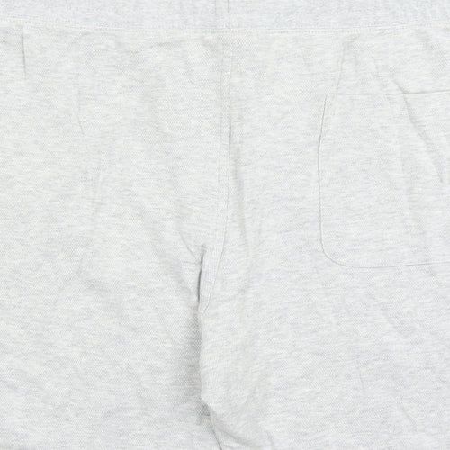 Autograph Mens Grey Cotton Sweat Shorts Size 3XL L7 in Regular Drawstring - Elasticated Waist Pockets