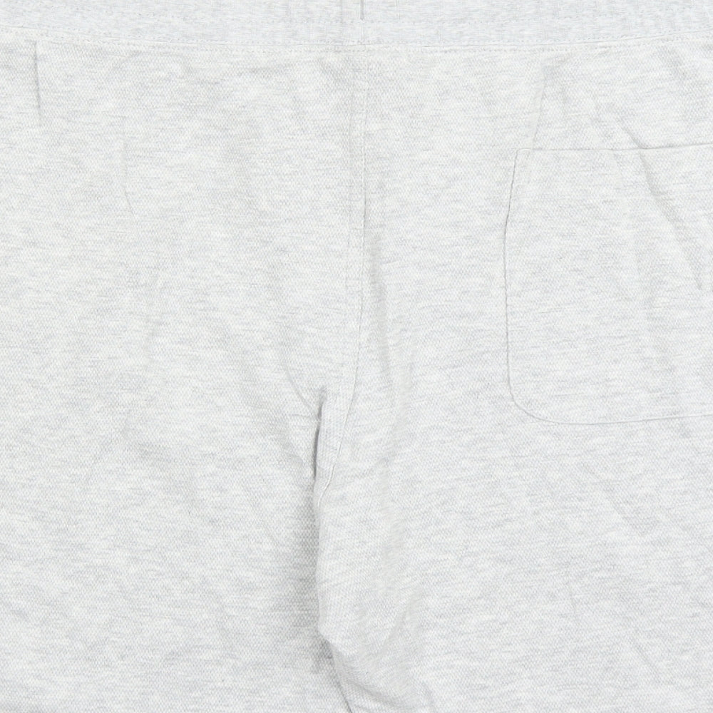 Autograph Mens Grey Cotton Sweat Shorts Size 3XL L7 in Regular Drawstring - Elasticated Waist Pockets